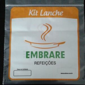 SACOLA PLÁSTICA COM FECHO ZIP ALÇA BOCA VAZADA PARA KIT LANCHE