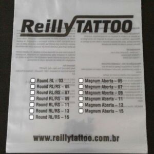 SACOLA PLÁSTICA COM FECHO ZIP ALÇA BOCA VAZADA PARA PRODUTOS, PEÇAS E ACESSÓRIOS DE TATUAGEM 1