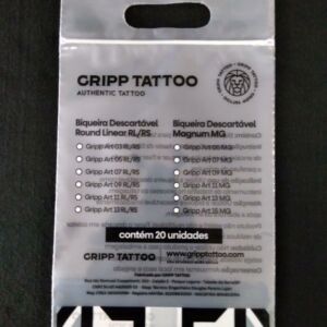 SACOLA PLÁSTICA COM FECHO ZIP ALÇA BOCA VAZADA PARA PRODUTOS, PEÇAS E ACESSÓRIOS DE TATUAGEM 12