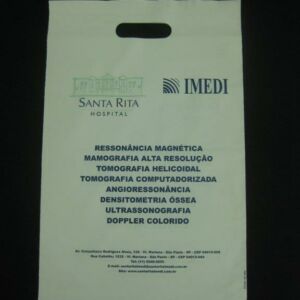 SACOLA PLÁSTICA PARA  CLÍNICAS, HOSPITAIS E LABORATÒRIOS ALÇA BOCA VAZADA 13