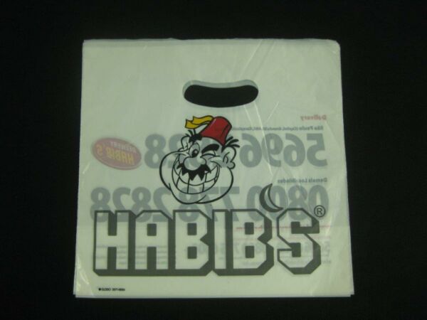 SACOLA PLÁSTICA PARA SALGADOS E LANCHES PARA REDE DE FAST FOOD, LANCHONETES, RESTAURANTES E BARES ALÇA BOCA VAZADA E SANFONA DE FUNDO