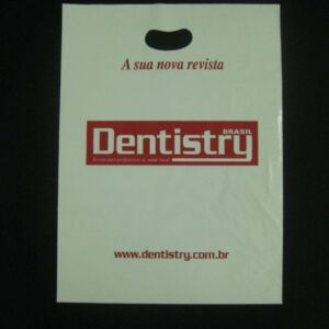 SACOLA PLÁSTICA ALÇA BOCA VAZADA PARA PRODUTOS ODONTOLÓGICOS 3