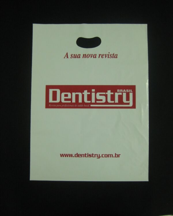 SACOLA PLÁSTICA ALÇA BOCA VAZADA PARA PRODUTOS ODONTOLÓGICOS - Image 3